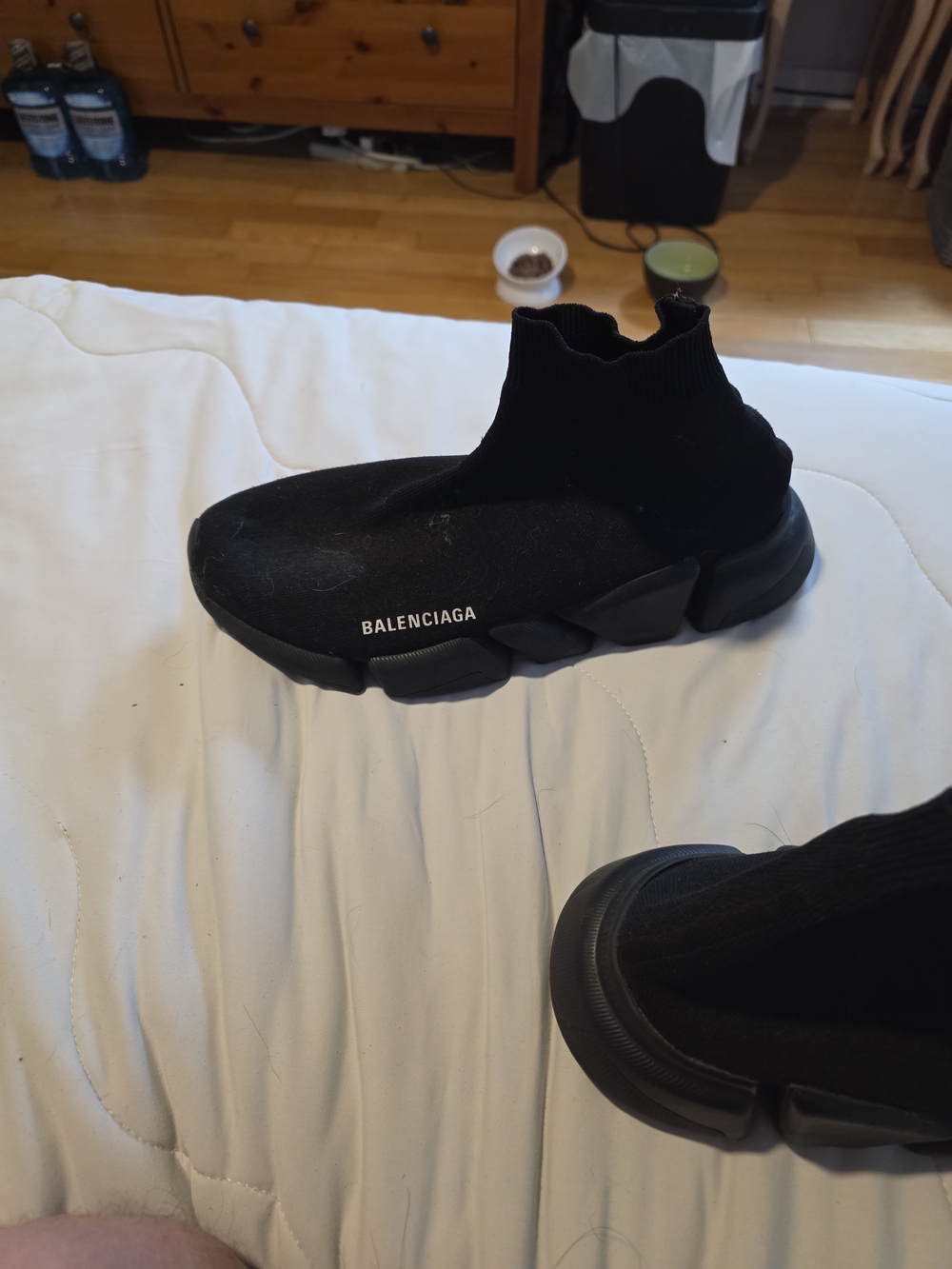 Balenciaga Black Women's Sock-Style Speed Trainer Sneaker - Picture 3 of 6